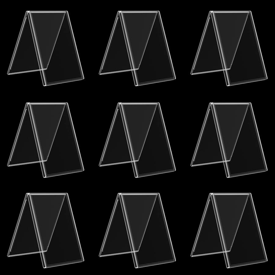 

9pcs Hard Acrylic Transparent Card Storage Box Star Card Collection Accessories Toploader Sleeves Clear Rigid Protectors