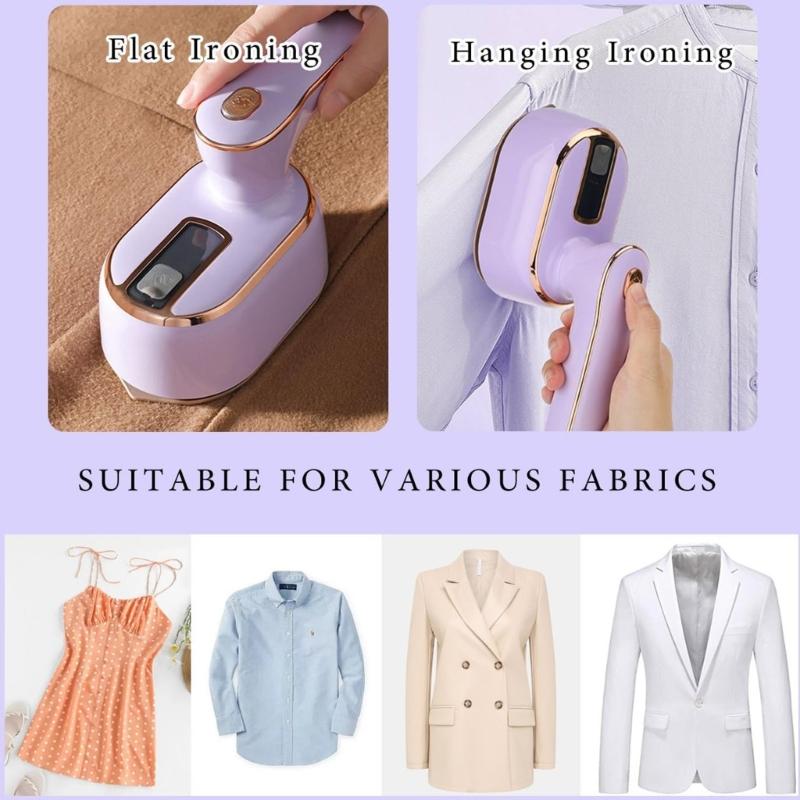 Handy Foldable Ironing MachineDevice Portable Garment Steamer Handheld Iron for Quick Fabric Steam RefreshsClothes 100ml