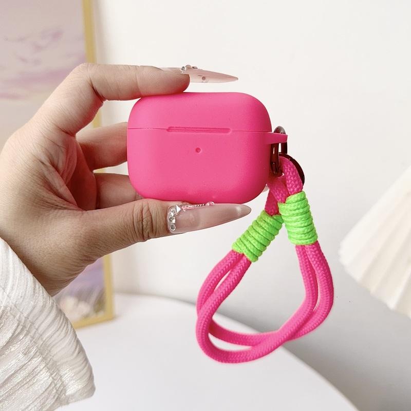For Airpods 4 3 2 1 Pro 3 Generation Cover Slim Silicone Case Full Protector Cover with Wrist Lanyard for Cute AirPods Pro 2 Case