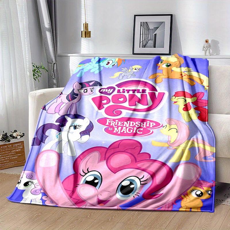 1pc, "My Little Pony Friendship is Magic Blanket, Throw Blanket for Home Decor, Couch Cover, Outdoor Use, Travel, Camping, Car, Beach, Office Nap, Gif