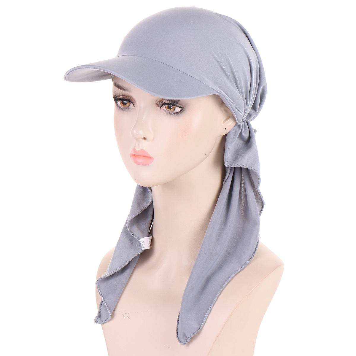 

Curved Multicolor Muslim Hijab Baseball Cap