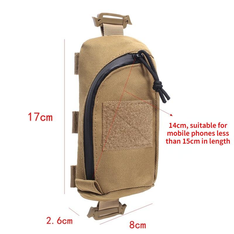 1Pc Tactical Pouch Military EDC Tool Bag Phone Pouch Hunting Accessory Bag Shoulder Strap Pack Compact Bag for Outdoor Sport