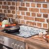 Glass Protective Stovetop Plate 60x52 Drops