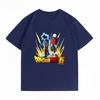 Dragon Ball Super Goku Jiren Battle Print Tshirt Casual Short Sleeve Cotton Anime Streetwear Unisexs Tshirt