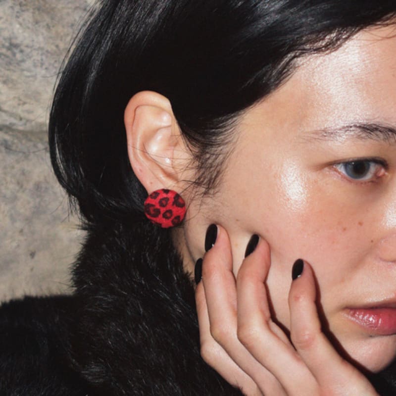 

usite LEOPARD GEMMA СЕРЬГА, ЧЕРВОНИЙ RED FREE