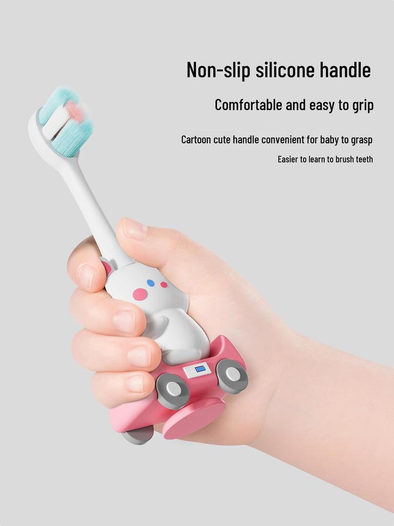 Children's Soft-Bristle Toothbrush for Teething Infants & Toddlers, Gum Protection, Cute Cartoon Design