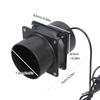 3 Speed USB 5V 75mm Inline Duct Exhaust Fan With Double Ventilation Pipes For 3D Printer Enclosure Greenhouse Pet House