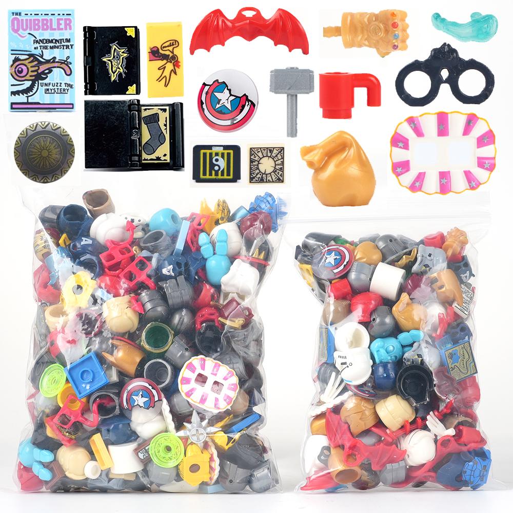 Random Blocks Parts Compatible Action Figure Military Weapons SWAT Gun Hair Model Set DIY Building Blocks Kids Toys For Children