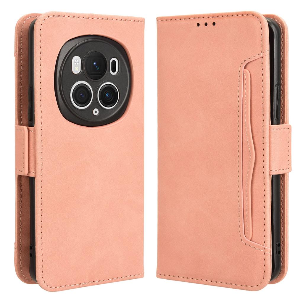 Leather Cover for Honor Magic6 Pro 5G Case Stand Multiple Card Slots Case