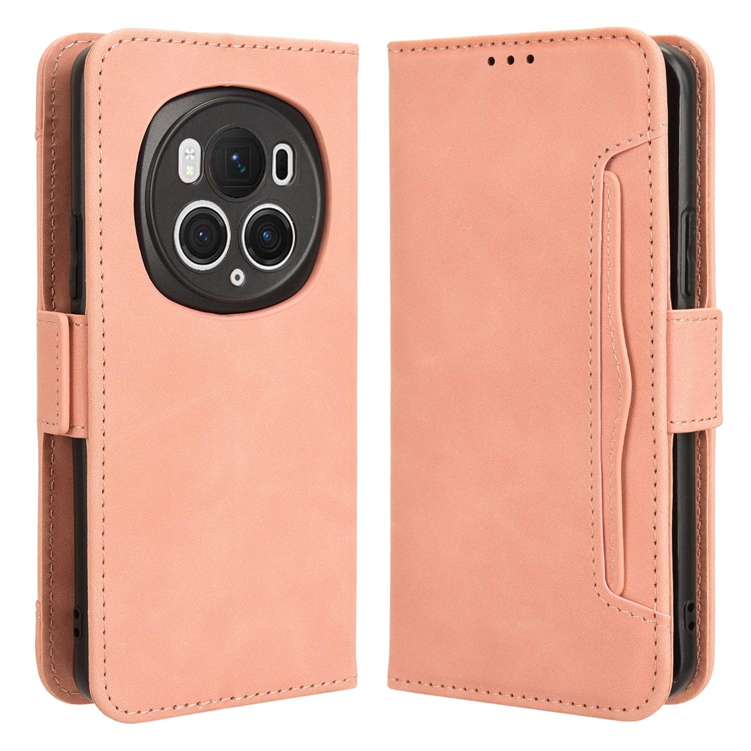 

Leather Cover for Honor Magic6 Pro 5G Case Stand Multiple Card Slots Case E