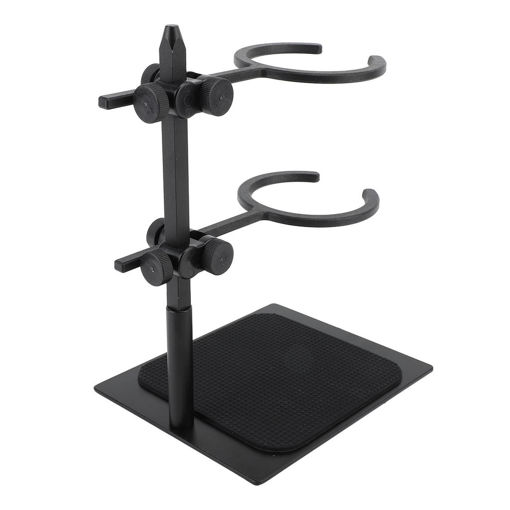 Pour Over Coffee Dripper Stand Multipurpose Double Layer Coffee Dripper Station with Glass Coffee Pot Black Coffee Cup