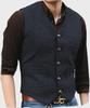 Men's V-Neck Wedding Vest - Perfect for Groom or Best Man
