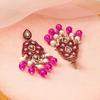 Long Chandelier Dangler Earrings Kundan & Pearl Traditional Ethnic Jewellery for Women & Girls