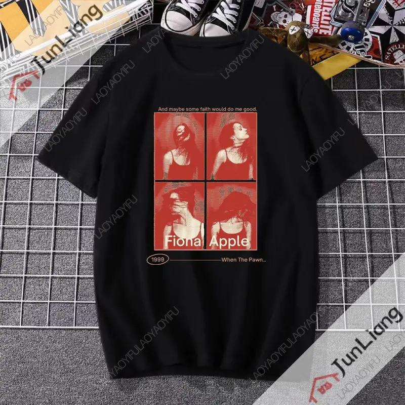 Fiona Apple Fetch The Bolt cutter Album Druckmuster T-Shirt Hiphop Streetwear Sommer Harajuku Shirt Top