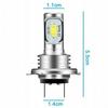 2X Żarówki Led H7 Bardzo Mocne 8000Lm 6500K 1:1 Canbus 50000H 80W Dc 12-24V