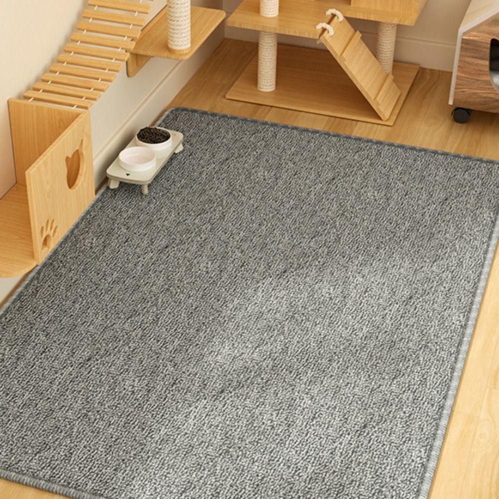 Enkel halkfri kattklösmatta Tvättbar Fuktskyddande Klösbräda för Katter Hållbar Jute Stor Storlek Kloskydd för Husdjur Husdjursartiklar