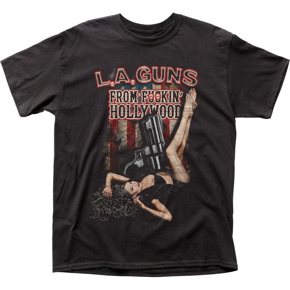 

LA Guns From Hollywood Mens T Shirt Music Classic Rock Band Tee New Black Unisex T-Shirt S