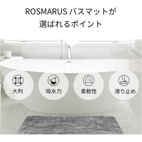 RECYCO Foot Mat, Antibacterial and Deodorizing, Solid Dark Gray, 50x80cm