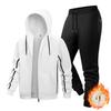 Men Sets Fleece Jacket + Pants Warm Winter Sweatshirt Cashmere Tracksuit Man Suit Thick Casual Sprotwear Two Pieces Set Male