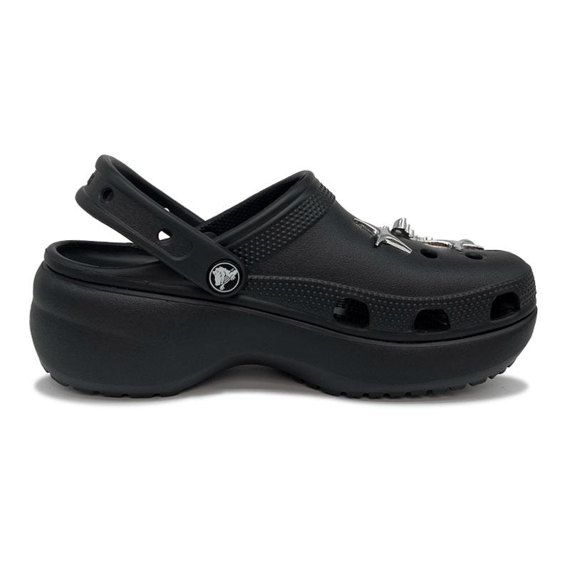 Crocs Classic Platform Clog EVA Simple Premium Princess Style Hole Shoes Women's Black
