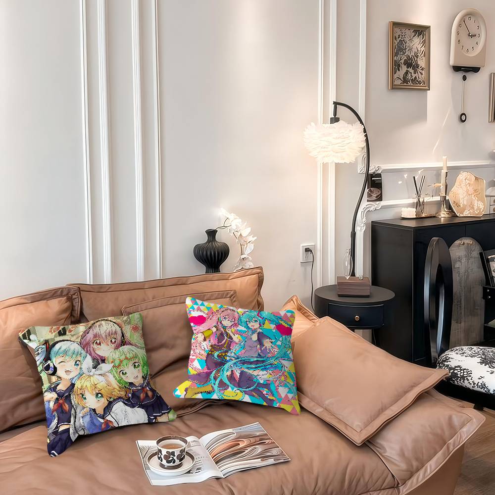 M-Miku Luka Pillow Cover For Bedroom Room And Living Room Sofa Decorative Cushion Cover