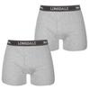 Lonsdale 2 Pack Men's Grey Boxer Shorts, Size 3XL