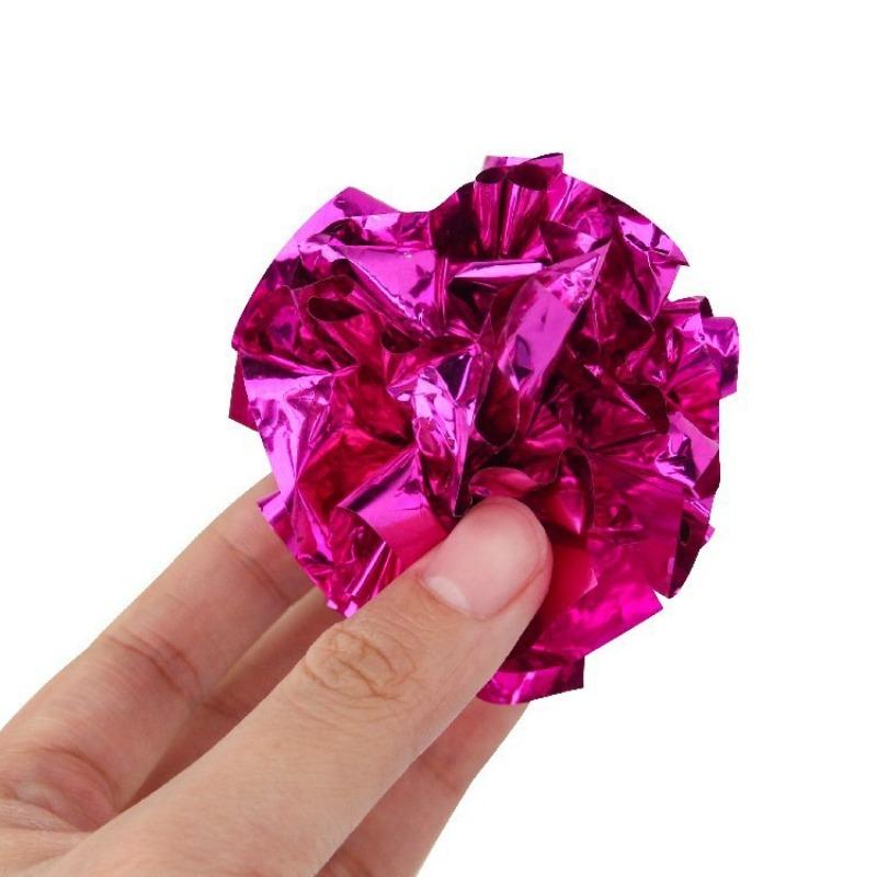 

Cat Toys, Cat-teasing Paper Balls, Multi-color Cat Supplies, Pet Supplies рожевий червоний колір