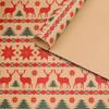 5Pcs Christmas Wrapping Paper Gifts Wrapping Paper Diy Packing Craft Cartoon Printed Kraft Paper Xmas Wedding Party Decor Paper