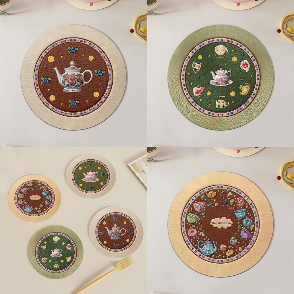 Rubber Coasters With Water Absorption And Heat Resistance For Home Use