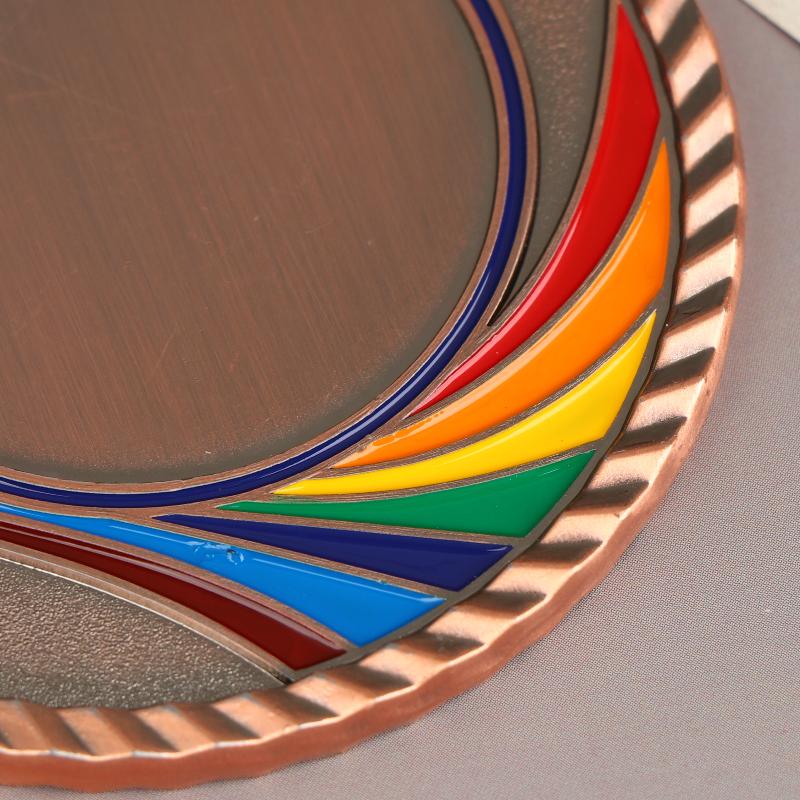 Metalen Award Medailles Met Halslint Goud Zilver Brons Stijl Voor Sport Academie Of Elke Competitie Diameter