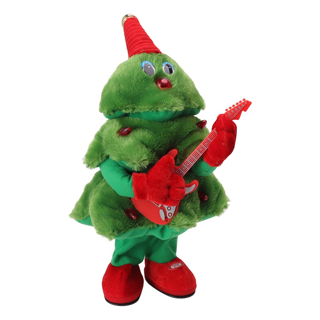 Electric Christmas Tree Plush Toy 8 Songs Continuous Play Glowing Swinging Singing Dancing Cute Electric Plush Toy for Kids