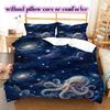 Starry Sky Animals Pattern Bedding Quilt Set Quilt Cover Pillowcase Home Decoration Birthday Gift (1 * Duvet Cover + 2 * Pillowcase, Without Core)