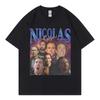Grappige Nicolas Cage Meme Grafische T-shirts Hoge Kwaliteit Mode Korte Mouw T-shirts Unisex Dameskleding Casual Oversized T-shirt