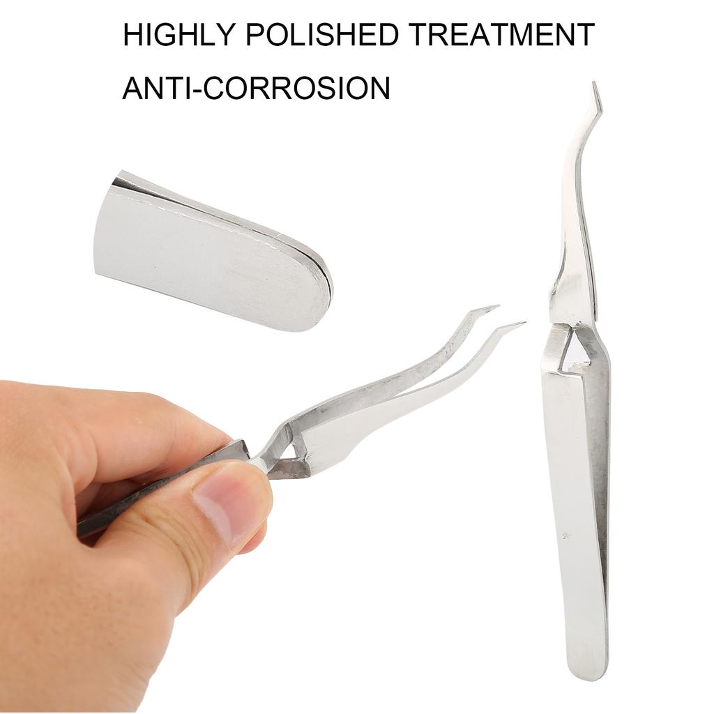 Stainless Steel Bracket Tweezers Dental Bracket Placement Forcep Pliers Orthodontics Tool