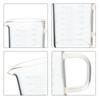 240ml Measuring Glass Espresso Measuring Cup Measuring Glass with Markings and Handle Shot Glass Measuring Cup Heat-Resistant Glass Thickened Glass