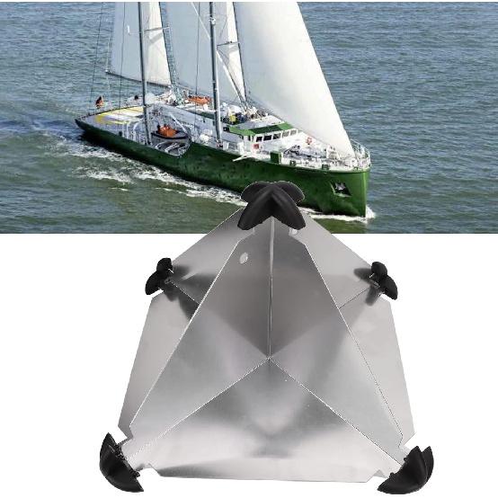Acouto Reflectors 10pcs Aluminum Octahedral Type Reflectors 12x12 Inches for Sailboats Motorboat