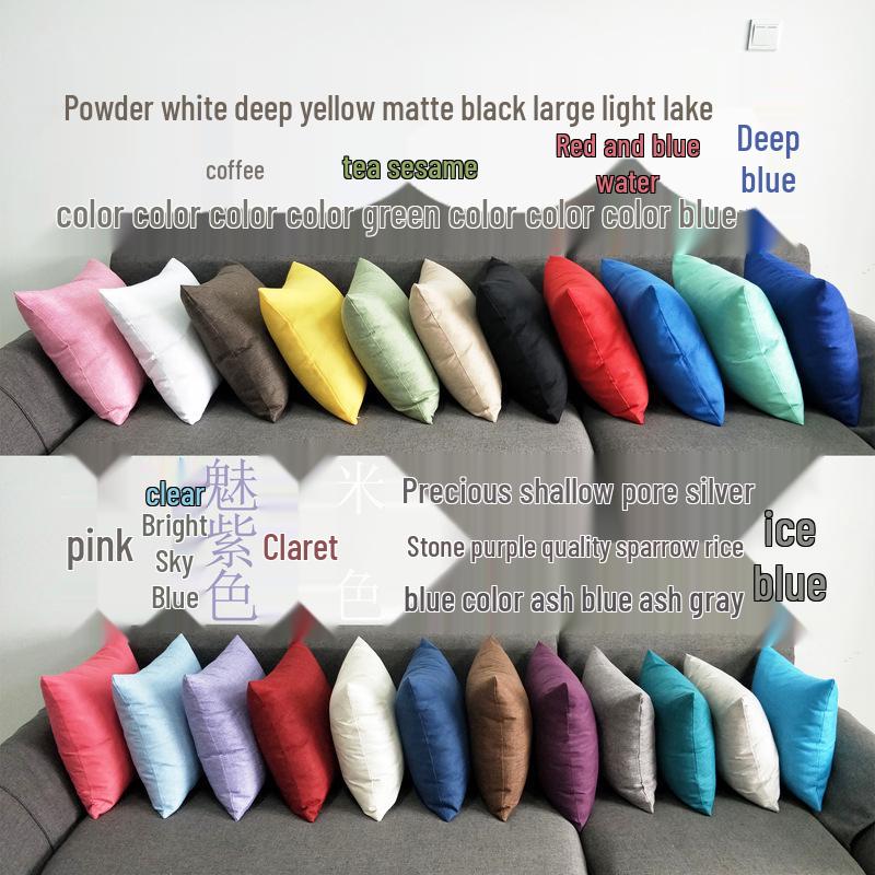 

Скандинавская наволочка из искусственного льна однотонная – Хлопковая смесь, подушка для спинки дивана Single set 30x50cm