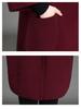 Mom's 2022 Autumn Wool Coat: Elegant Wide-Cut Trench for Middle-Aged and Elderly Women