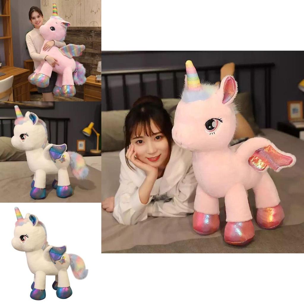 Charming Rainbow Unicorn Plush Toy For Kids Soft And Cute Stuffed Doll Gift