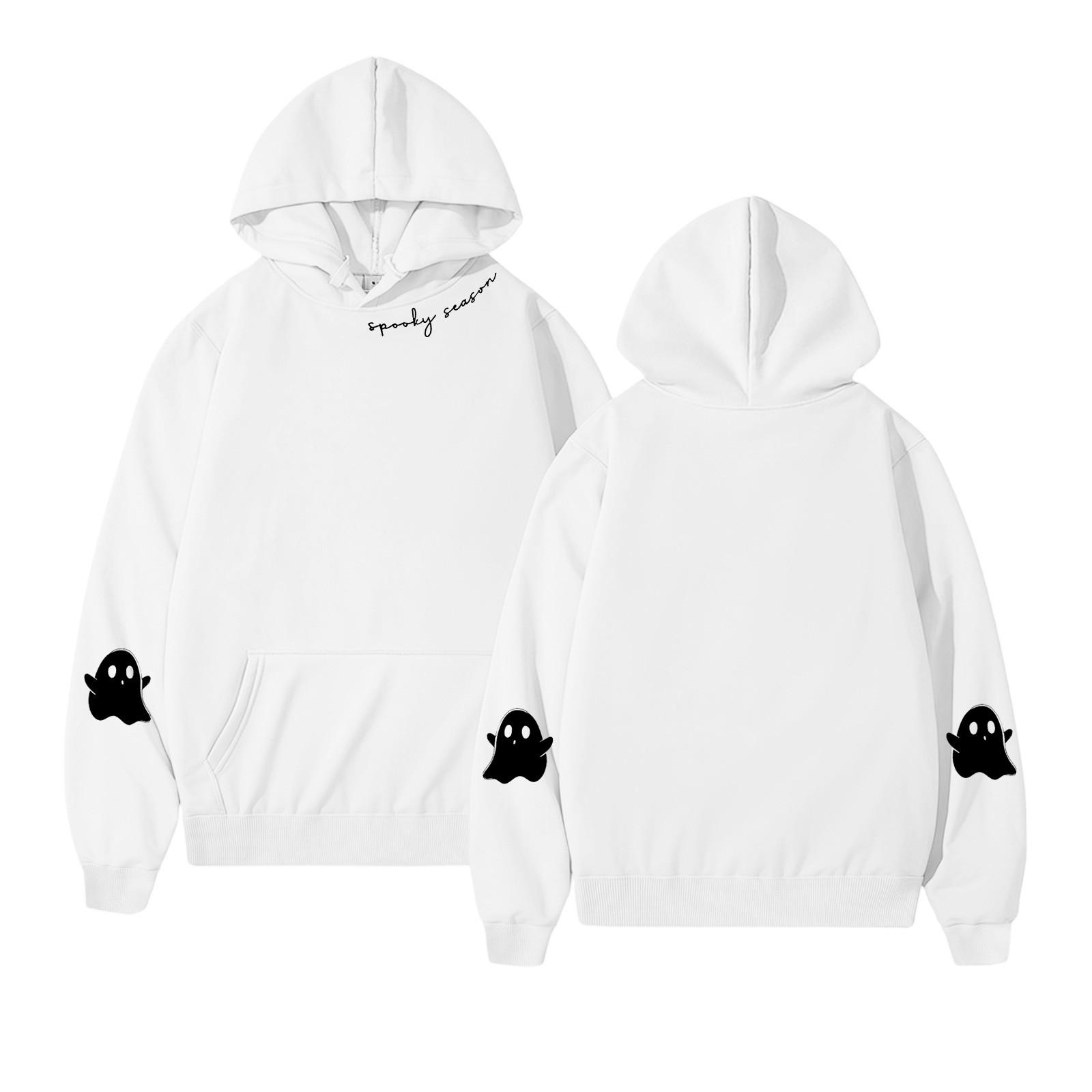 

Женские толстовки, осенняя мода, свитшоты с принтом, повседневная толстовка с длинным рукавом, свободная толстовка, осенняя толстовка S белый