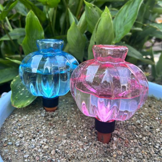 Self Watering Spike Automatic Watering Bulb with Terracotta Spike Lantern Design Self-Watering Globes for Indoor Outdoor Plants