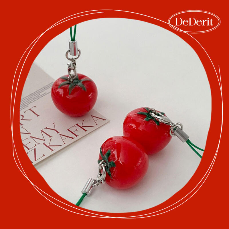 Милый ремешок-сумка для телефона с вишневыми помидорами, брелок Cherry Tomato Cell Phone Strap
