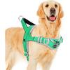 ADVENTUREMORE Escape Proof Dog Harness, Adjustable Reflective Breathable Dog Vest, No Pull Dog Harness with Easy Control Front Clip Handle for Small