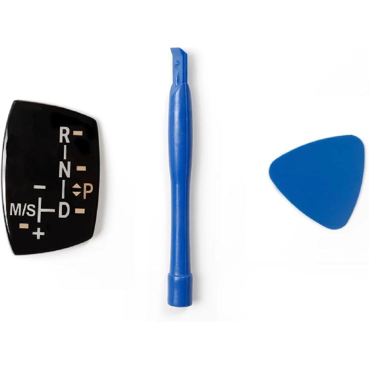 Car Shift Knob Panel Gear Button Cover Emblem M Performance Sticker Compatible with BMW X1 X3 X5 X6 M3 M5 F01 F10 F30 F35 F15 F16 F18 (Standard