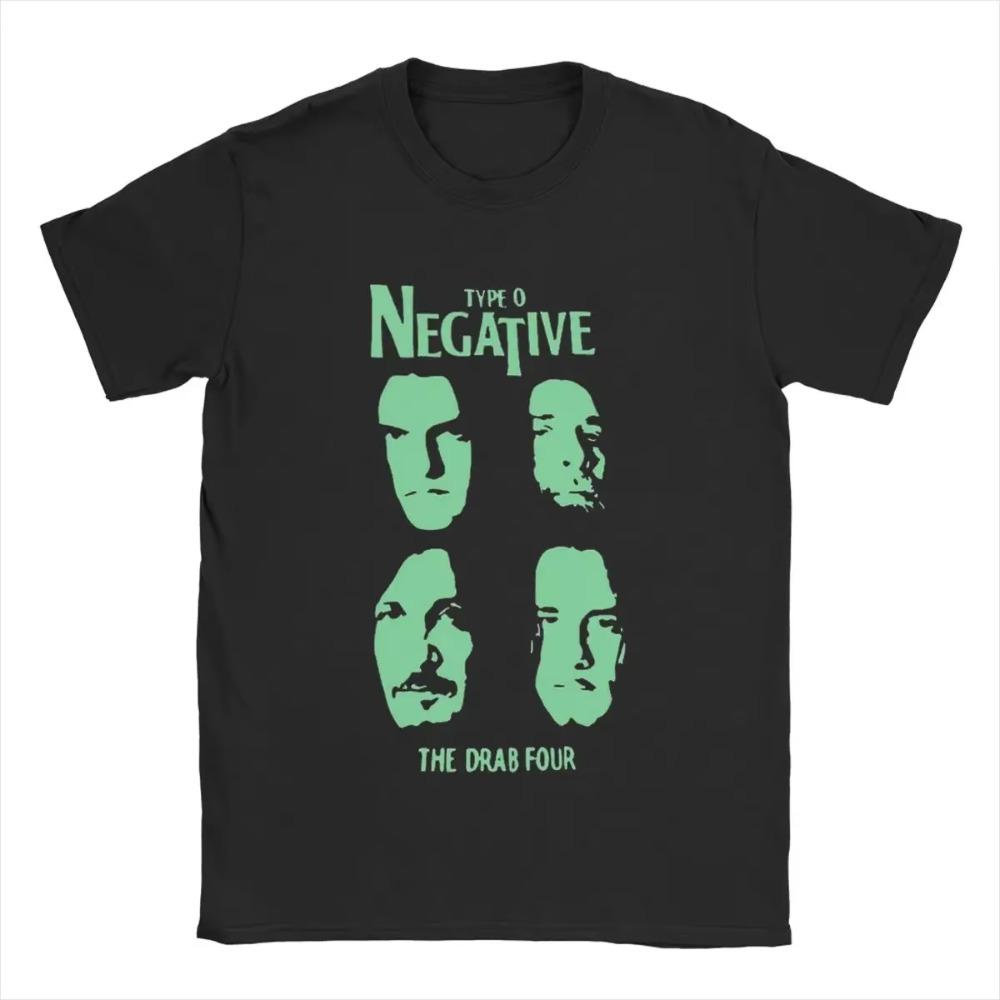 Pánská bavlněná volnočasová trička Type O Negative s krátkým rukávem, letní