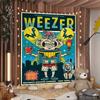 Music Band Retro W-weezerS Vintage Colorful Tapestry Wall Hanging Hanging Tarot Hippie Wall Rugs Dorm Wall Art Decor