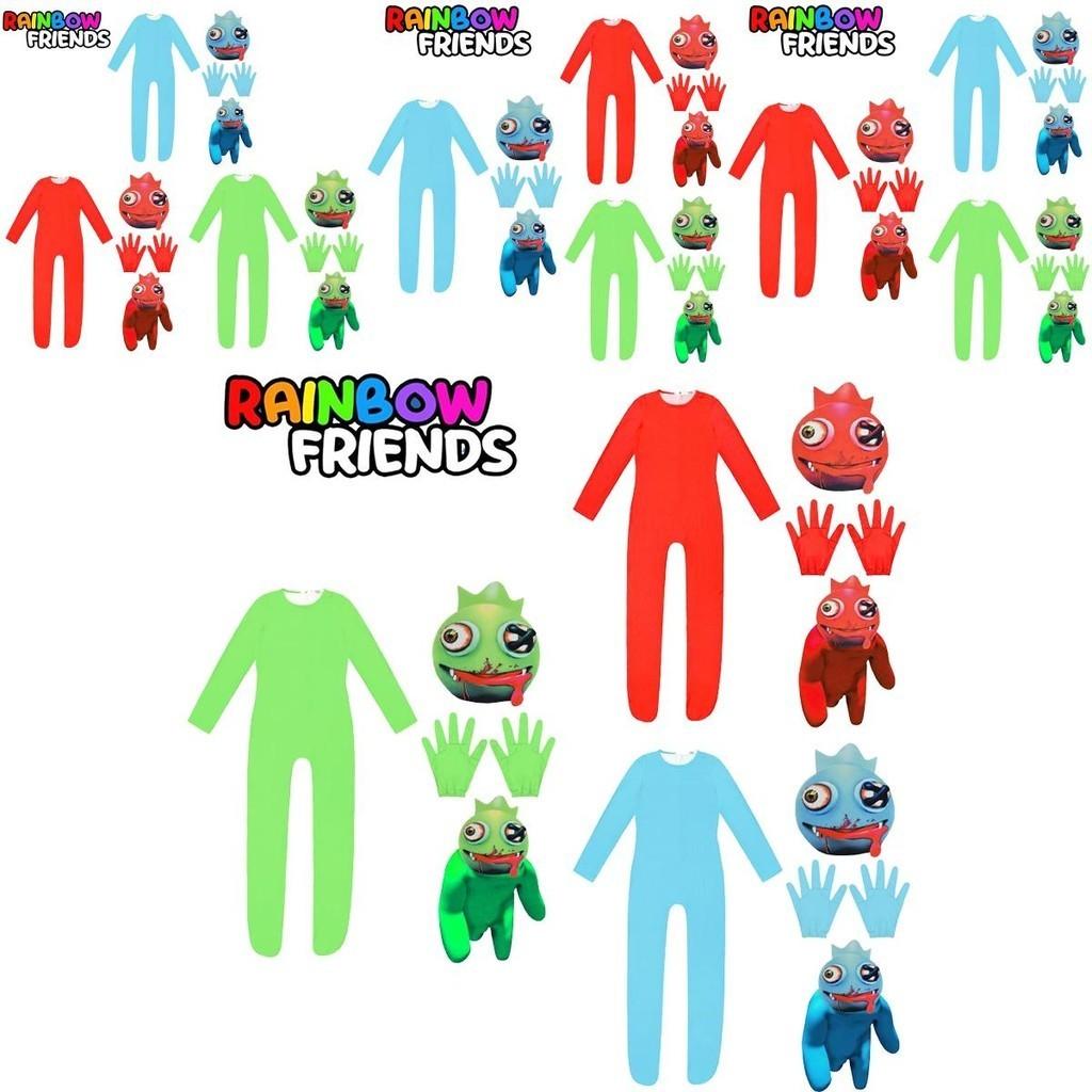 Roblox Rainbow Friends Cosplay Costume Jumpsuit Mask Suit For Kids Party Dress-up