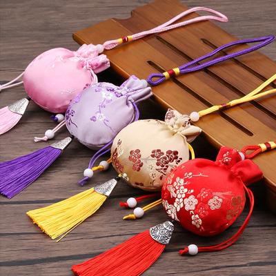 1PC Embroidery Decoration Hanging Carry-On Fragrance Sachet Ornament Car Pendant Empty Sachet Mosquito Repellent Lavender