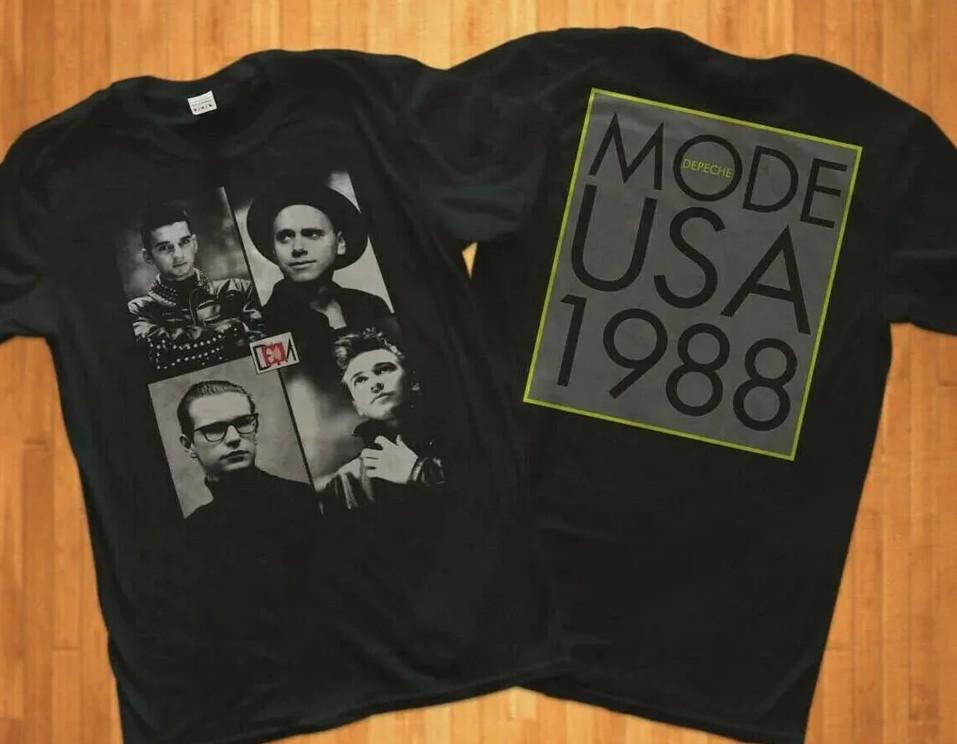 Depeche Mode USA Tour 1988 Vintage Concert T-Shirt, Heavyweight Band Tee Men's