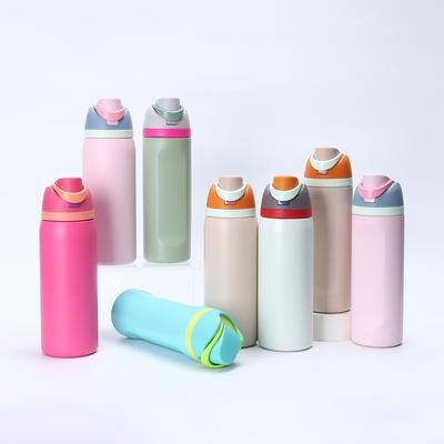 16/24OZ Thermos Cup One-touch Pop-open 304 Stainless Steel Double DrinkWater Bottle Hidden Handle Suitable for Outdoor,Daily Use